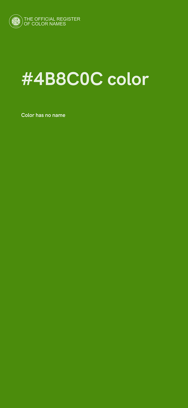 #4B8C0C color image