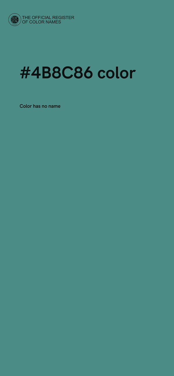 #4B8C86 color image