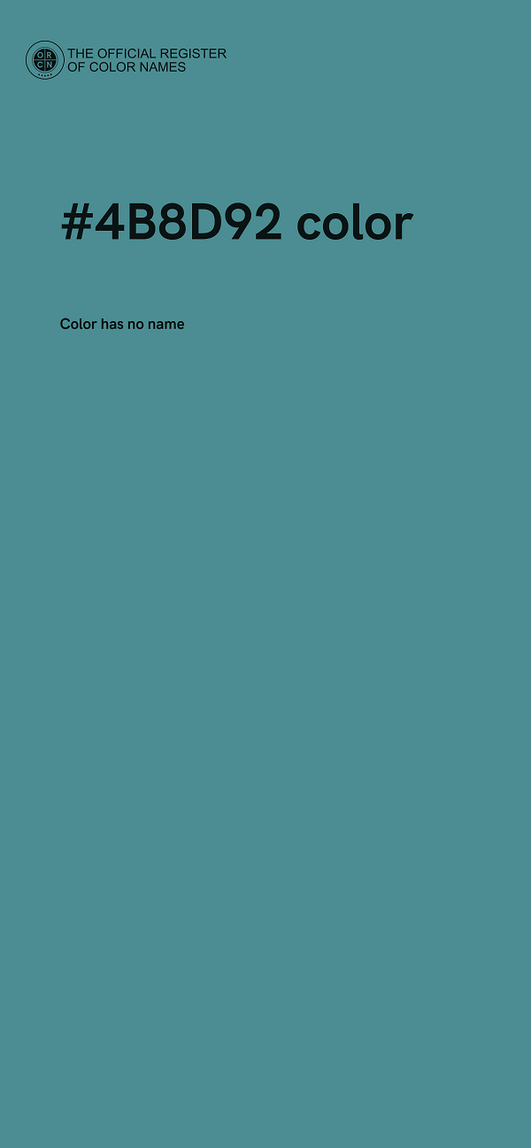 #4B8D92 color image