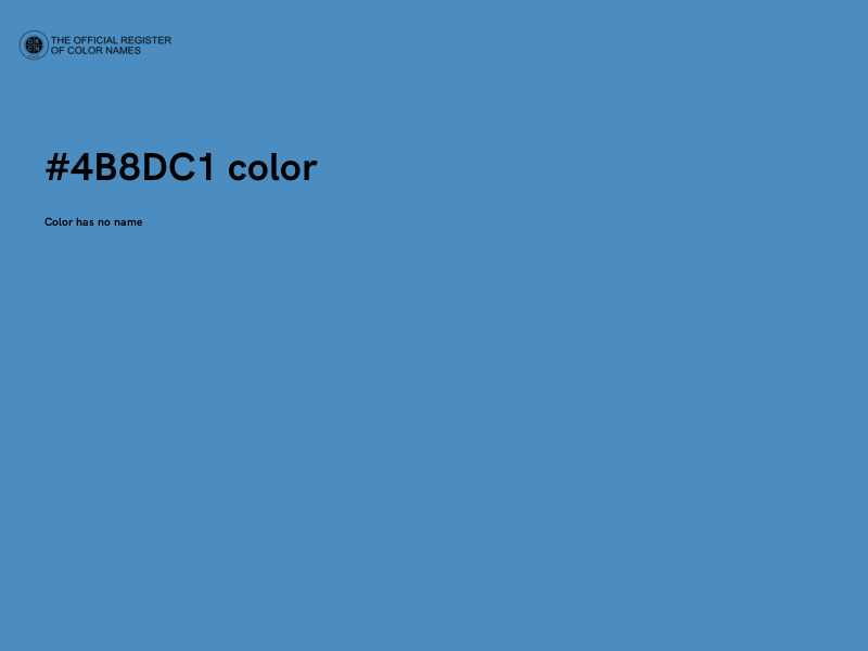 #4B8DC1 color image