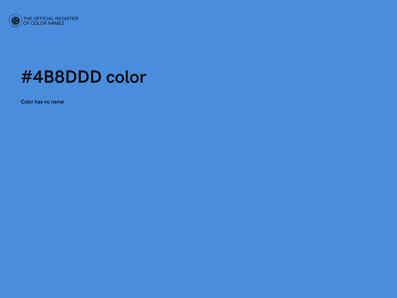 #4B8DDD color image