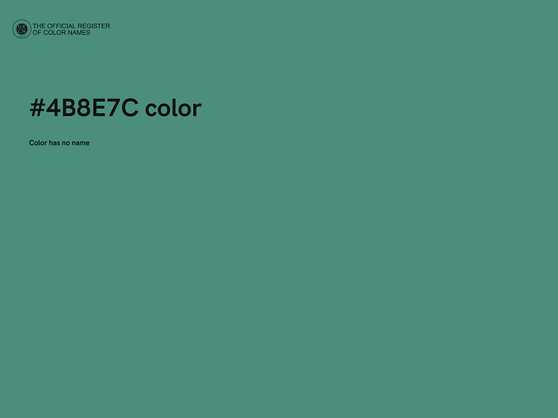 #4B8E7C color image