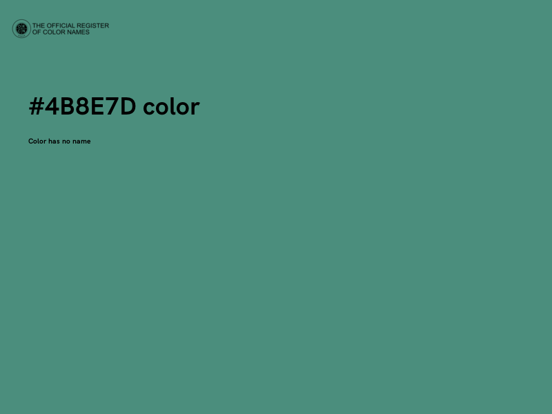 #4B8E7D color image