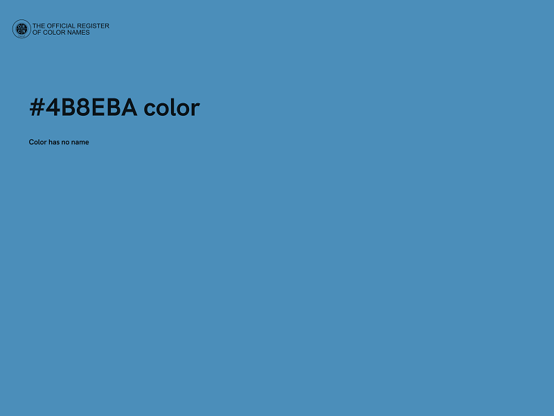 #4B8EBA color image