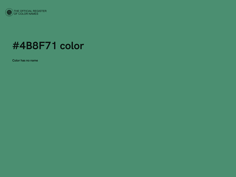 #4B8F71 color image