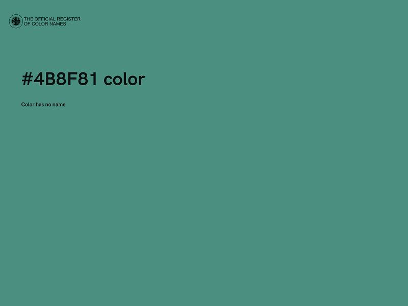 #4B8F81 color image
