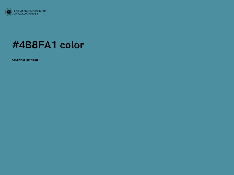 #4B8FA1 color image