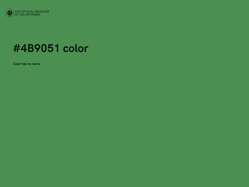 #4B9051 color image