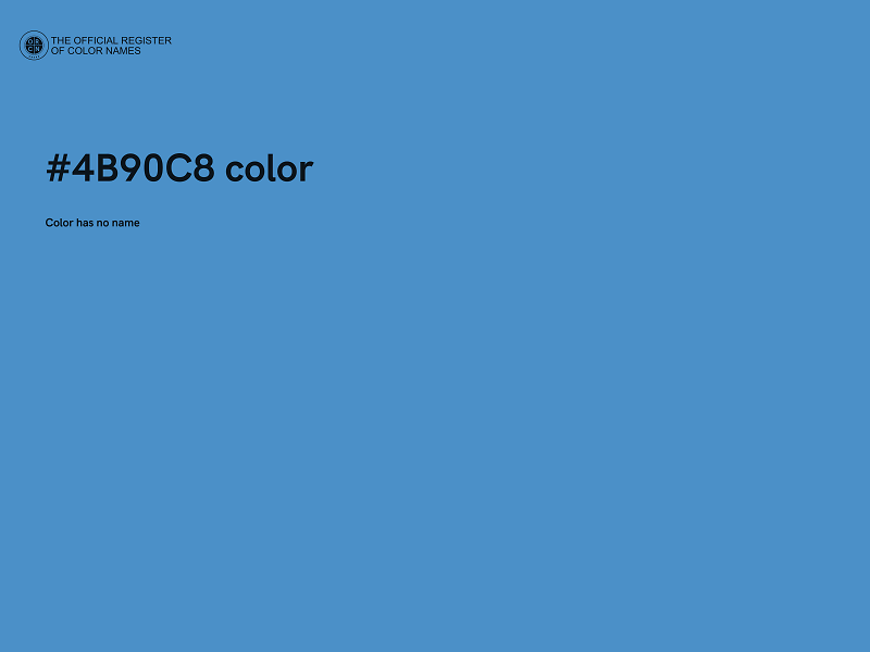 #4B90C8 color image