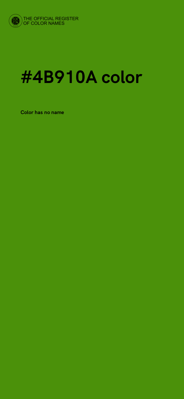 #4B910A color image