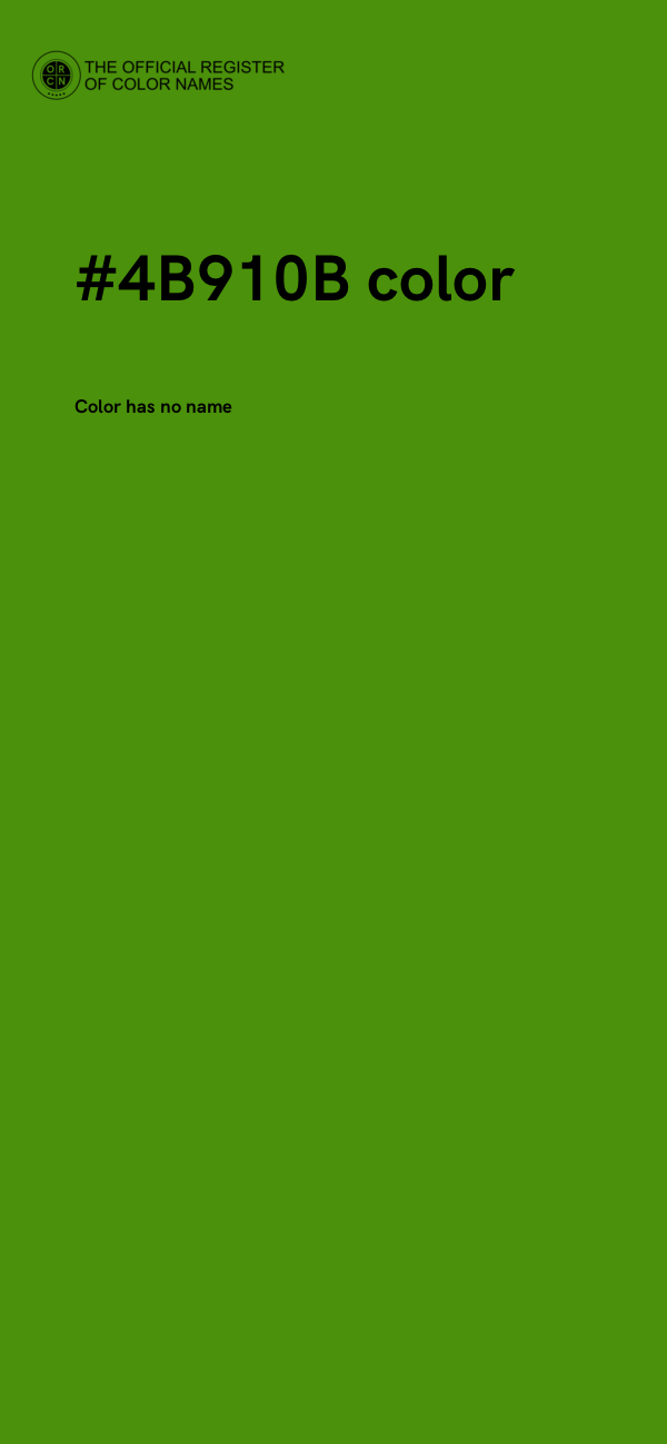 #4B910B color image