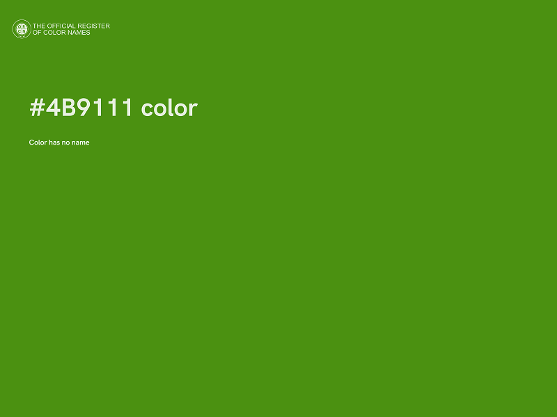 #4B9111 color image