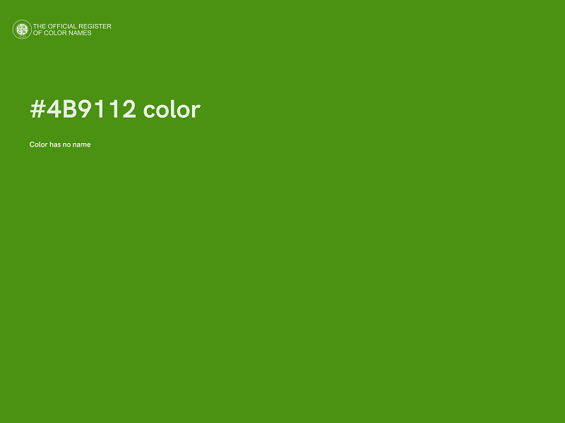 #4B9112 color image