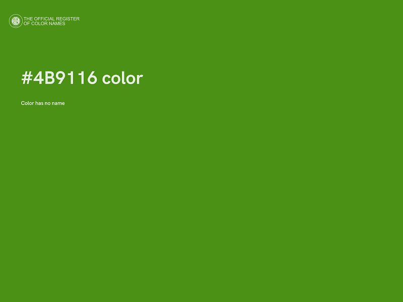 #4B9116 color image