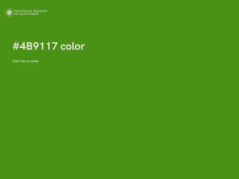 #4B9117 color image