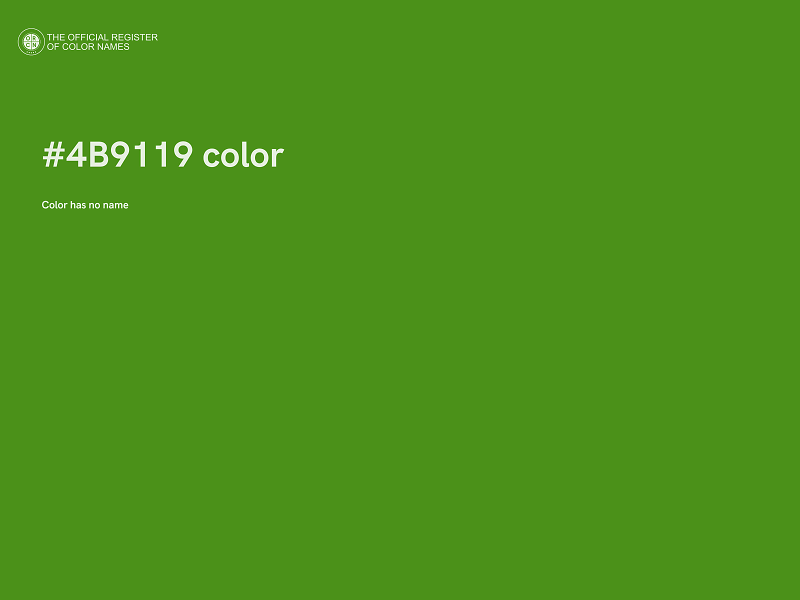 #4B9119 color image