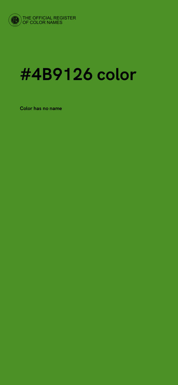 #4B9126 color image