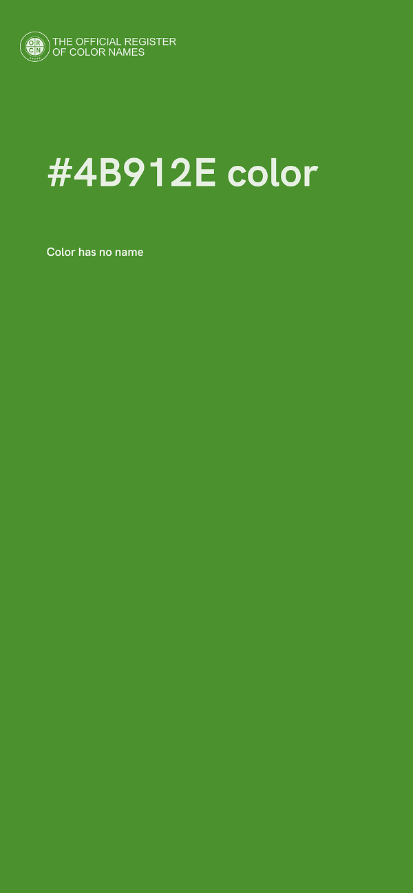 #4B912E color image