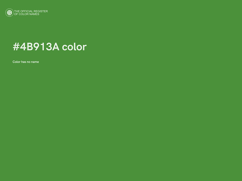 #4B913A color image