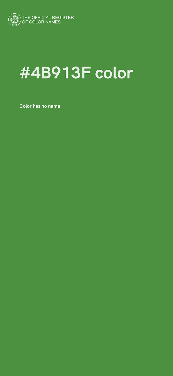 #4B913F color image