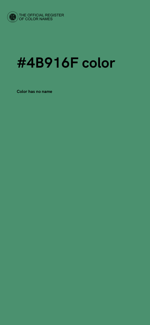 #4B916F color image