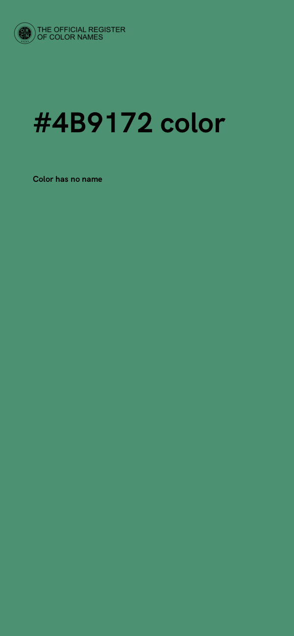 #4B9172 color image