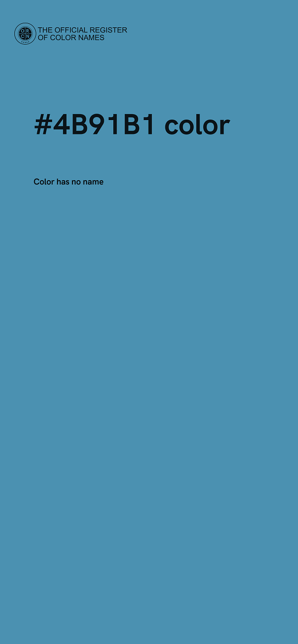 #4B91B1 color image
