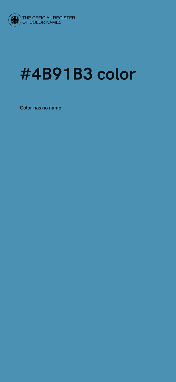 #4B91B3 color image