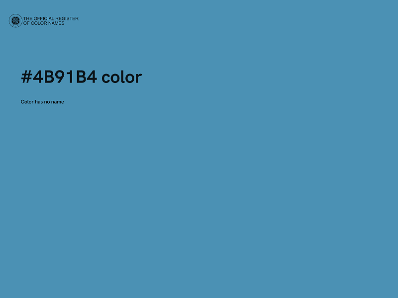 #4B91B4 color image