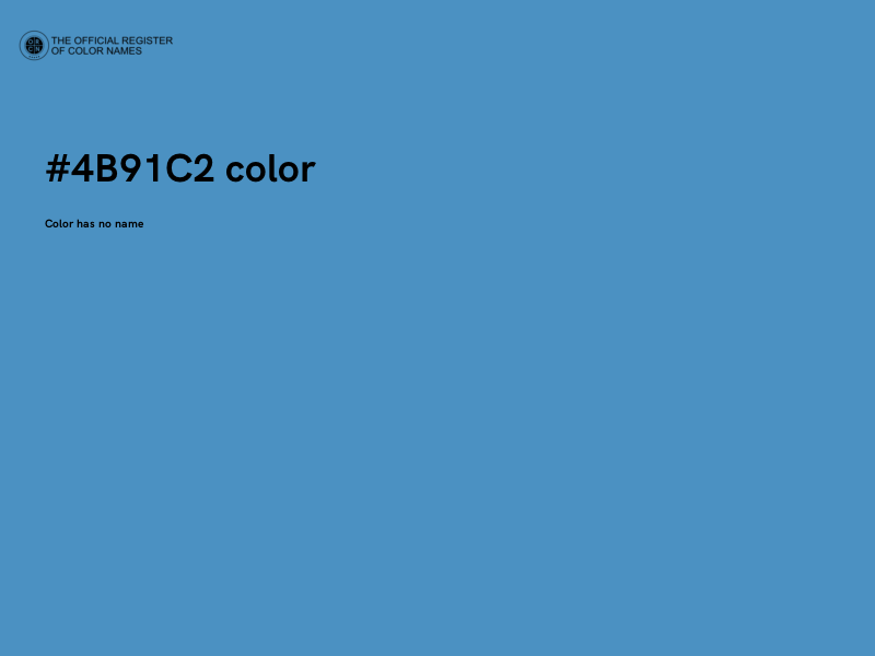 #4B91C2 color image
