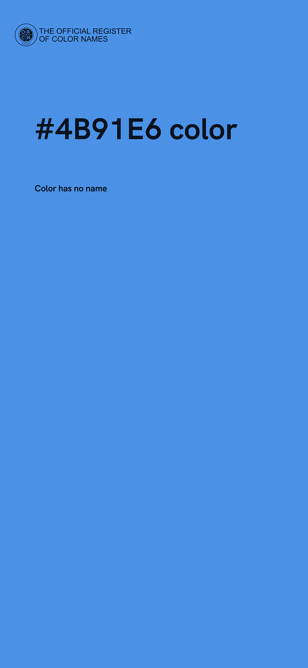 #4B91E6 color image