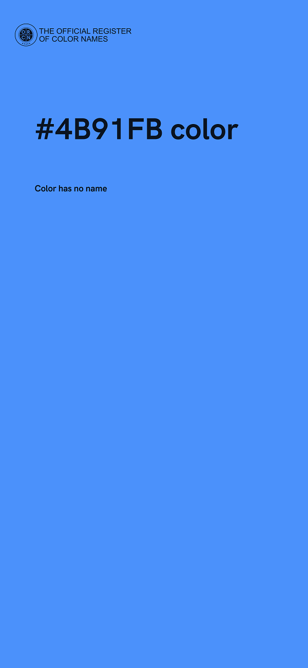 #4B91FB color image