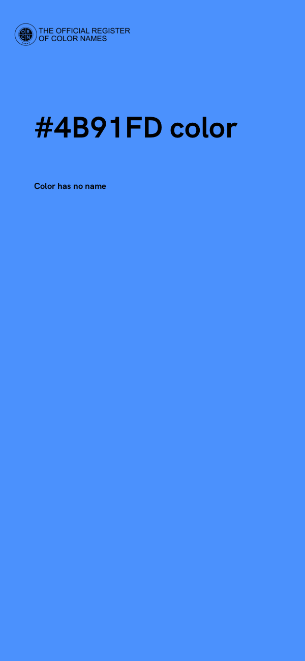 #4B91FD color image