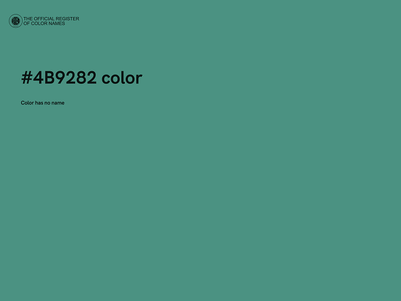 #4B9282 color image