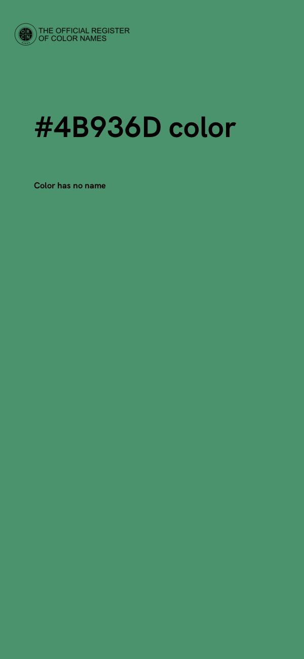 #4B936D color image