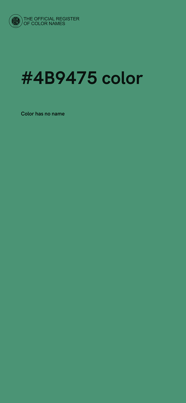 #4B9475 color image