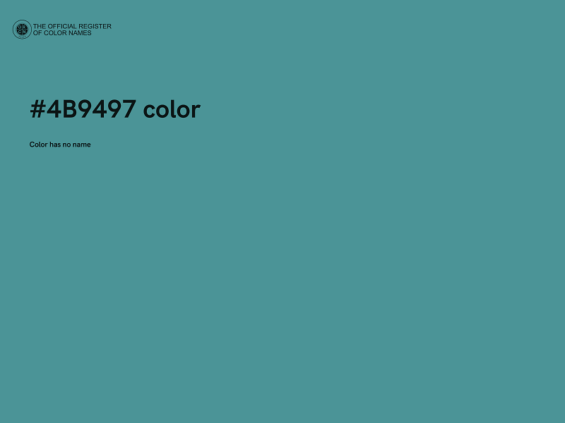 #4B9497 color image