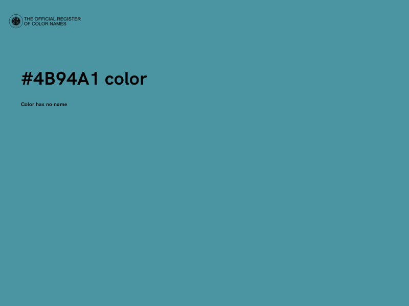 #4B94A1 color image