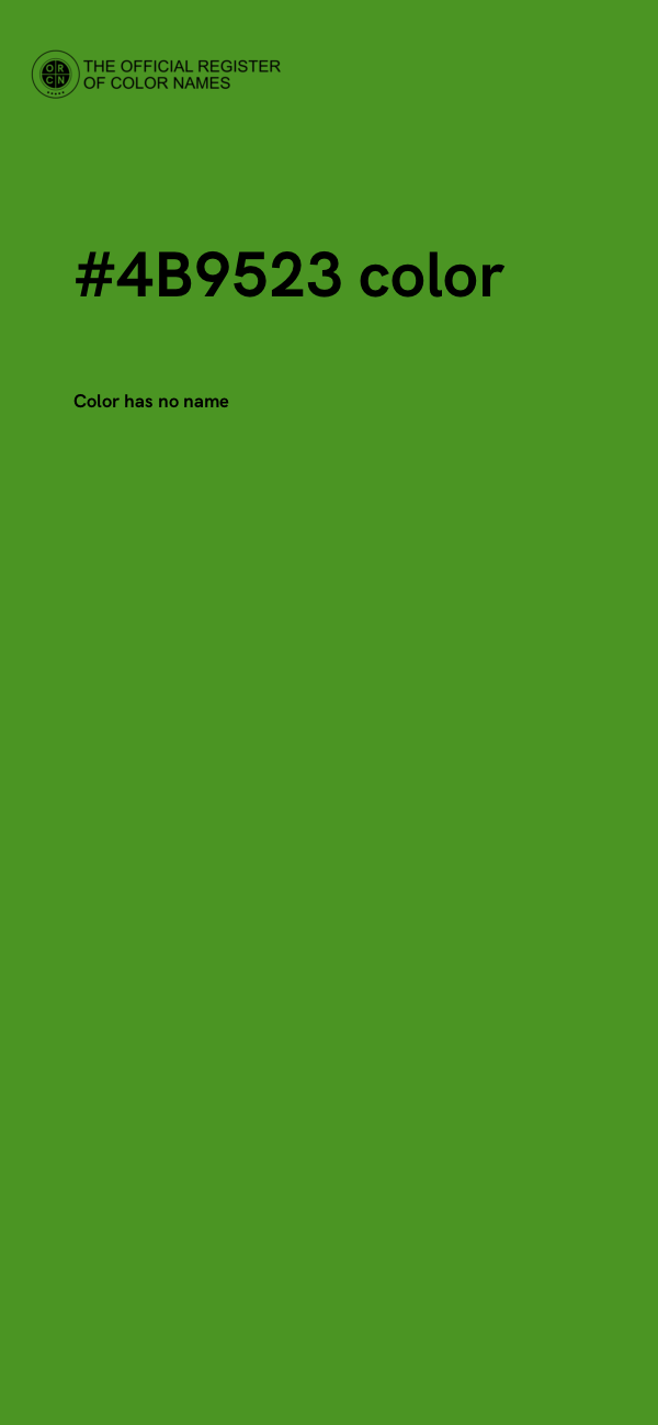 #4B9523 color image