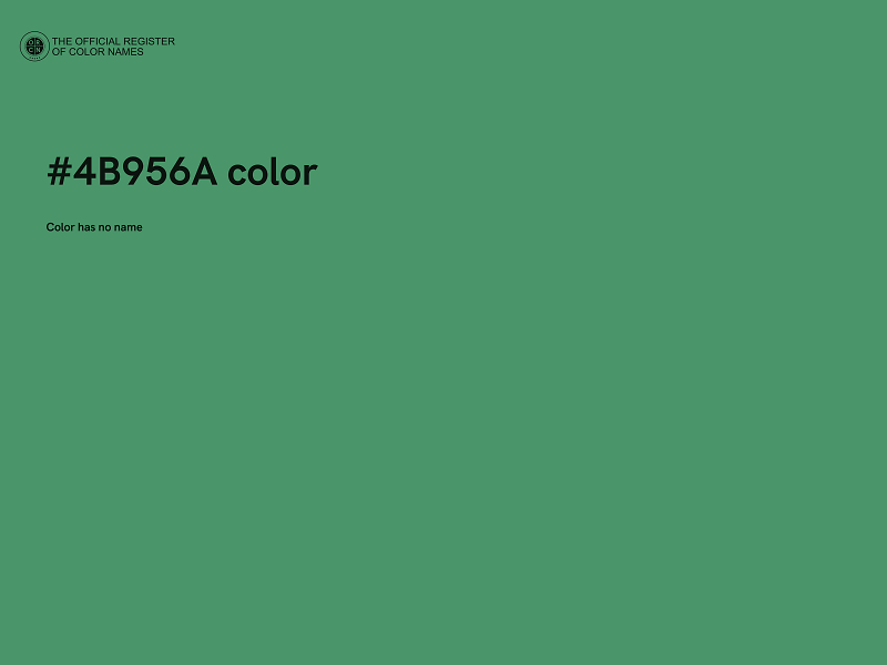 #4B956A color image