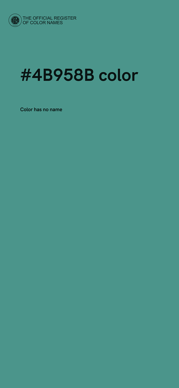 #4B958B color image