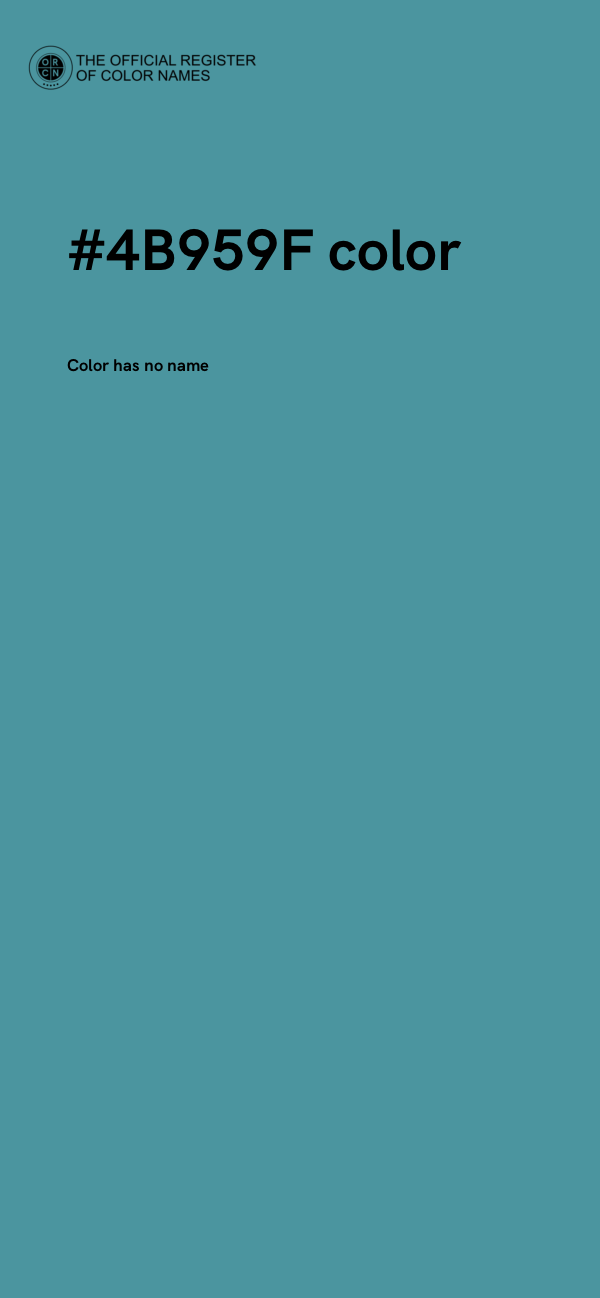 #4B959F color image