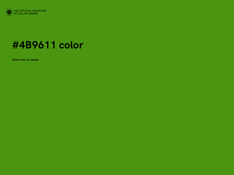 #4B9611 color image