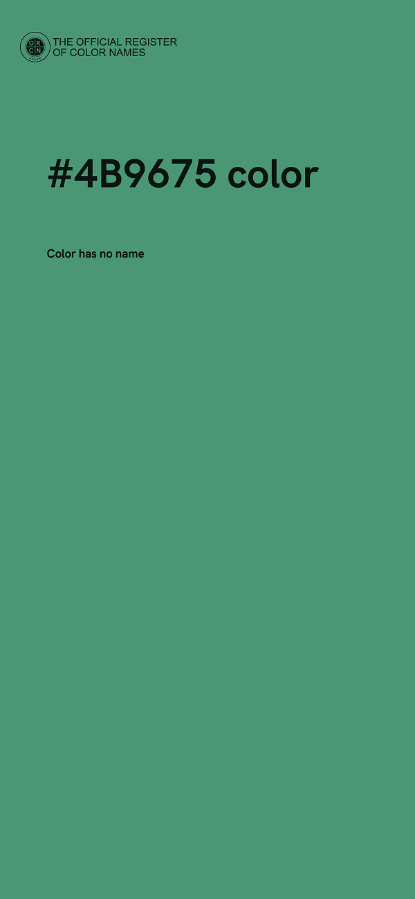 #4B9675 color image