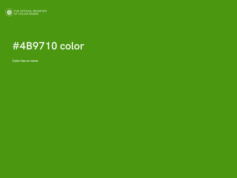 #4B9710 color image