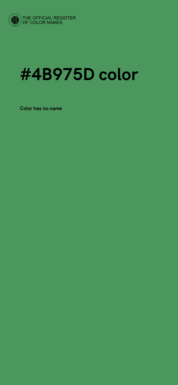 #4B975D color image