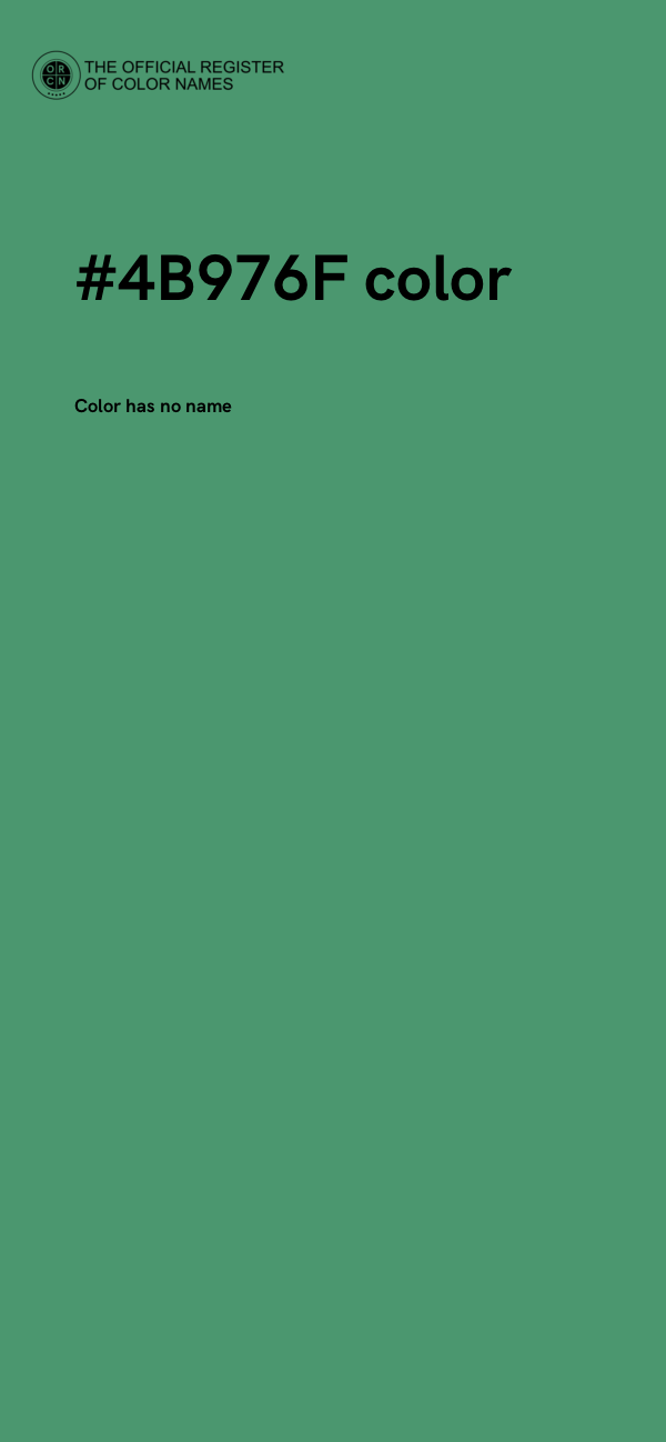#4B976F color image