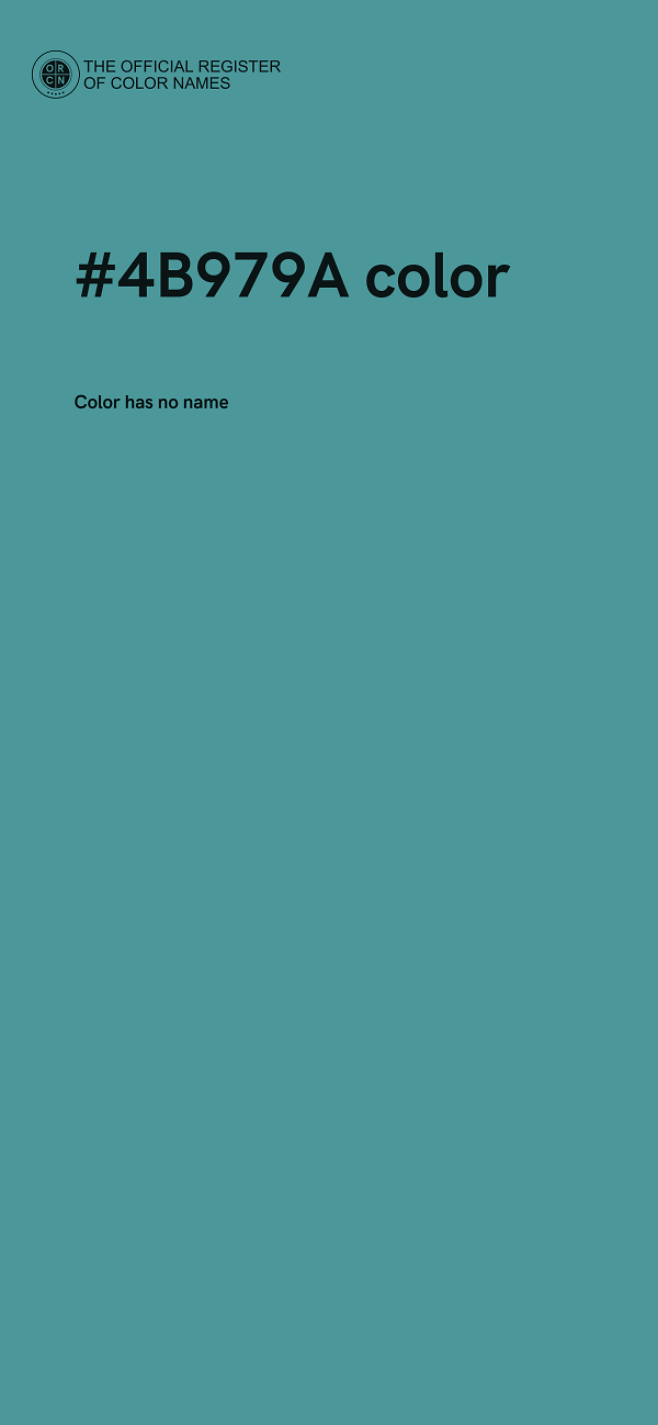 #4B979A color image