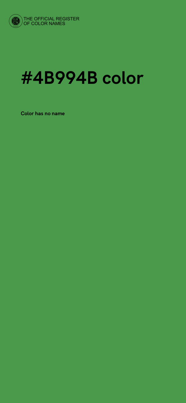 #4B994B color image