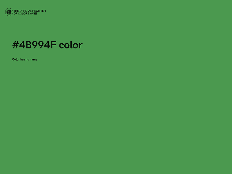 #4B994F color image